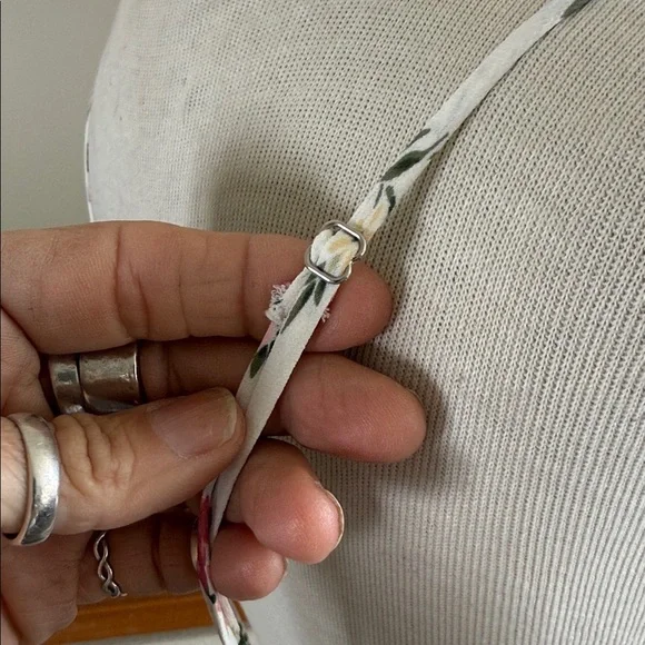 Reformation Cream Dress with Pink and Green Florals - Picture 10 of 14